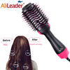 4-in-1 Professional Hot Air Brush – Hair Dryer, Straightener, Curler & Volumizer with Ceramic Coating