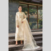 Mushq Valentina Crème Chikankari Embroidered 3-Piece Suit – Premium Edition