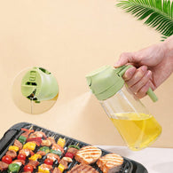 2-in-1 Oil Spray & Pour Bottle (400ML) – Easy Control Kitchen Dispenser for Cooking & BBQ