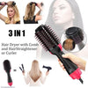 4-in-1 Professional Hot Air Brush – Hair Dryer, Straightener, Curler & Volumizer with Ceramic Coating